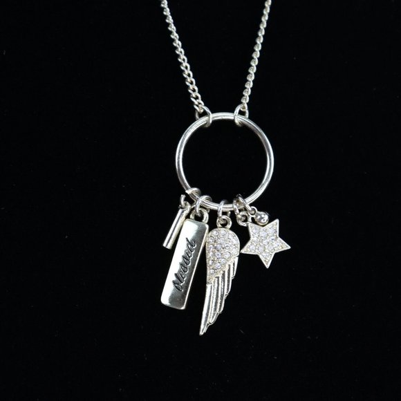 BCBGeneration Gold-Tone BLESSED Long Multi Charm Pendant Necklace - Picture 3 of 5